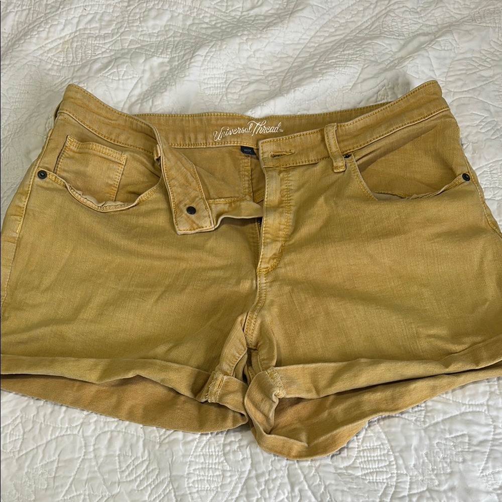 Universal Thread Women's Mustard Jean Shorts